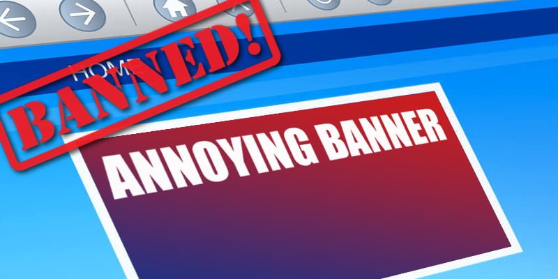 Google punishes websites that use popup ads